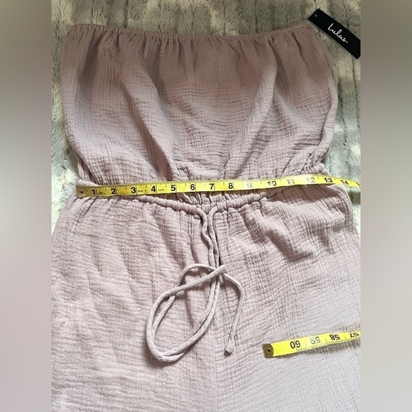 Thanks a Yacht Dusty Lavender Strapless Jumpsuit Size Medium - Picture 5 of 7